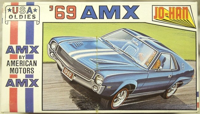 Jo-Han 1/25 1969 American Motor AMX, C-4369 plastic model kit